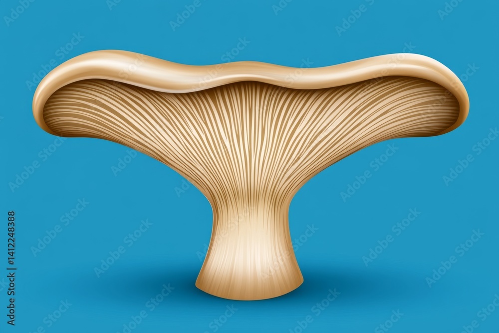 Poster a flat vector design of an apple core, elegantly shaped with crisp edges