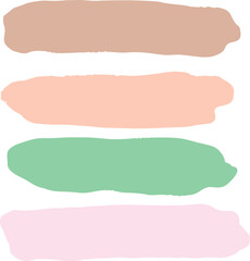 set of watercolor frames