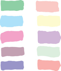 set of watercolor frames