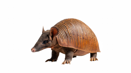 an armadillo on a transparent background, PNG image, PNG file, Generative art.