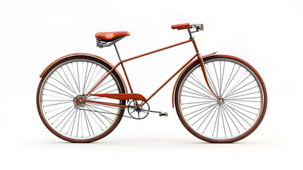 Fototapeta premium classic bike with beautiful color, white background