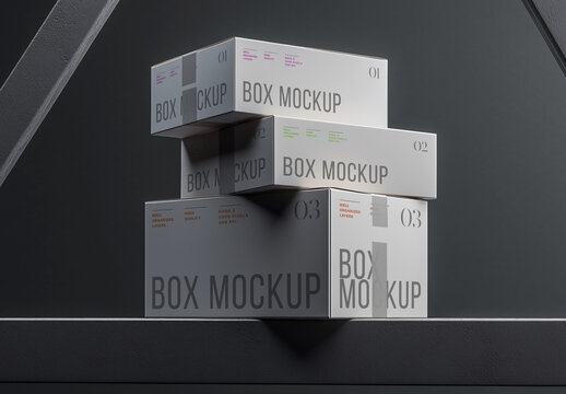 Mailer Box Mockup for Packaging Design and Retail Branding