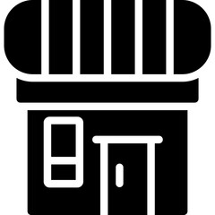 Museum Gift Shop Glyph Icon