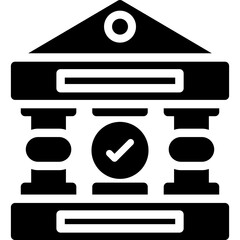 Museum Collection Glyph Icon