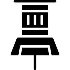 Thumbtacks Glyph Icon