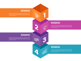 timeline infographic template. 4 step or options