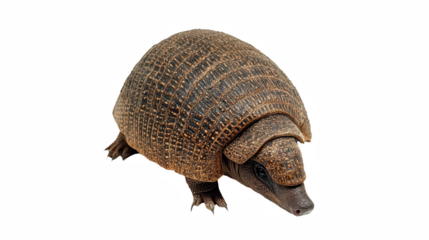 a picture of an armadillo on a transparent background, PNG image, PNG file, Generative art.