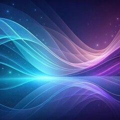 Colorful Abstract Wave Background with Light Effects