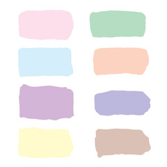 set of watercolor frames