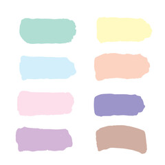 set of watercolor frames