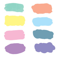 set of watercolor frames