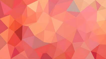 Abstract Geometric Polygon Background in Warm Coral Tones Graphic Design 
