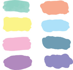 set of watercolor frames