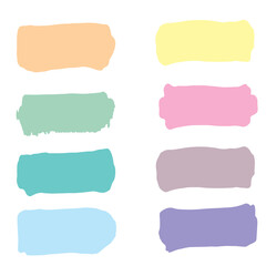 set of watercolor frames