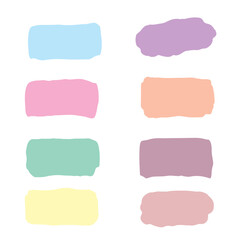 set of watercolor frames