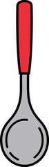 single icon of a ladle