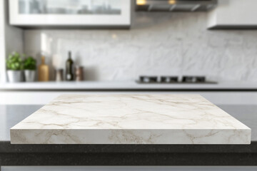 Elegant marble countertop in a modern kitchen design a clean aesthetic