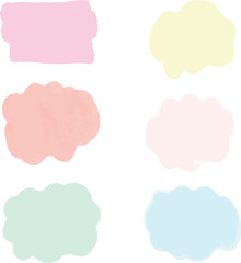 set of watercolor frames