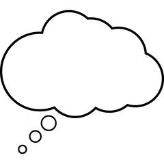 Fototapeta premium Cloud Talk Bubble