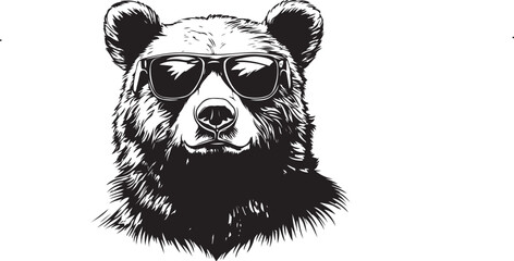 vector illustration of a bear