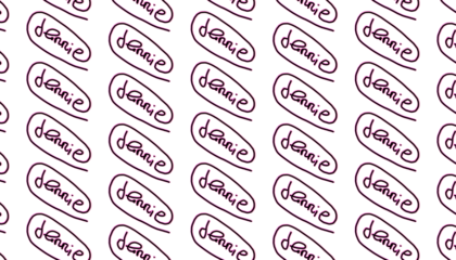 Repeating Signed "Jennie" Pattern