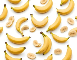 banana fruit isolated on white background