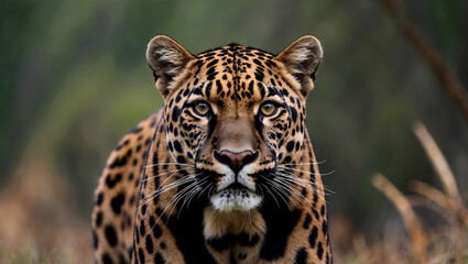 Obraz premium Majestic panther capturing the essence of nature