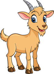 Obraz premium vector illustration of a goat
