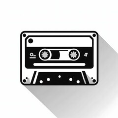Obraz premium Compact Cassette Vector Graphic suitable for digital content