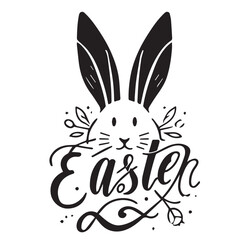 Easter typography Vector Illustration
