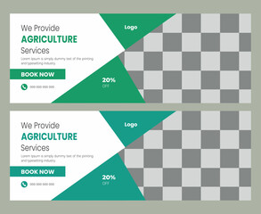  Agriculture Facebook cover page template design
