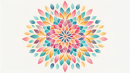 Obraz premium Floral Pattern Minimal seamless Vector