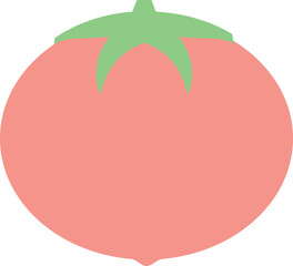 柔らかい色の野菜イラスト　トマト