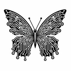 Circuit Butterfly Design suitable for marketing material