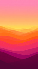 Warm Sunset Gradient Background Orange, Pink Hues
