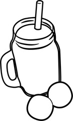 herbal tonic fresh Harvest collection coloring page