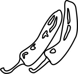 chilli fresh Harvest collection coloring page