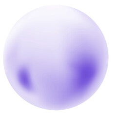 3D Purple Bubble Sphere Design