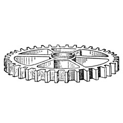 Side View of Cogwheel ⁠ 