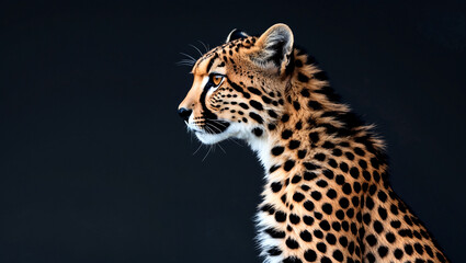 Fototapeta premium Stylish cheetah showcasing elegance and fashion