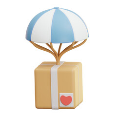 Parcel with Umbrella Delivery