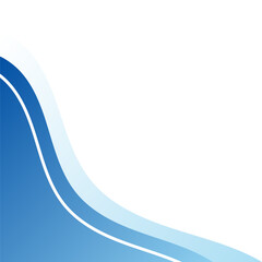 Blue Curve Vector