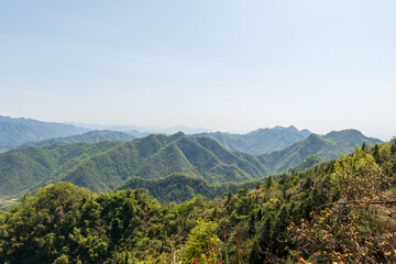 Naklejka premium view of the mountains
