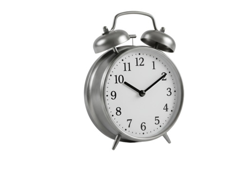 clock on white background