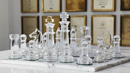 chess pieces on the table
