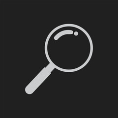 Search icon. Magnifying glass icon, vector magnifier or loupe sign. Magnifying glass icon, search icon Vector Illustration, Magnifying glass set, Zoom symbol,  zoom lens sign, scan search symbol.