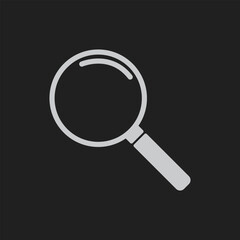 Search icon. Magnifying glass icon, vector magnifier or loupe sign. Magnifying glass icon, search icon Vector Illustration, Magnifying glass set, Zoom symbol,  zoom lens sign, scan search symbol.