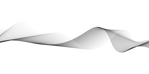 Background texture and pattern Image,Technology, digital, communication, science,music concept vector background illustrationAbstract black wave blend line pattern illustration design on transparent b