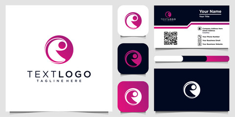 Elegant abstract business identity design set with modern corporate branding