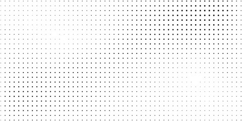 Halftone dots pattern background. Monochrome dot textures. Abstract black and white dots. Line dots. Simple vintage and retro illustration design.